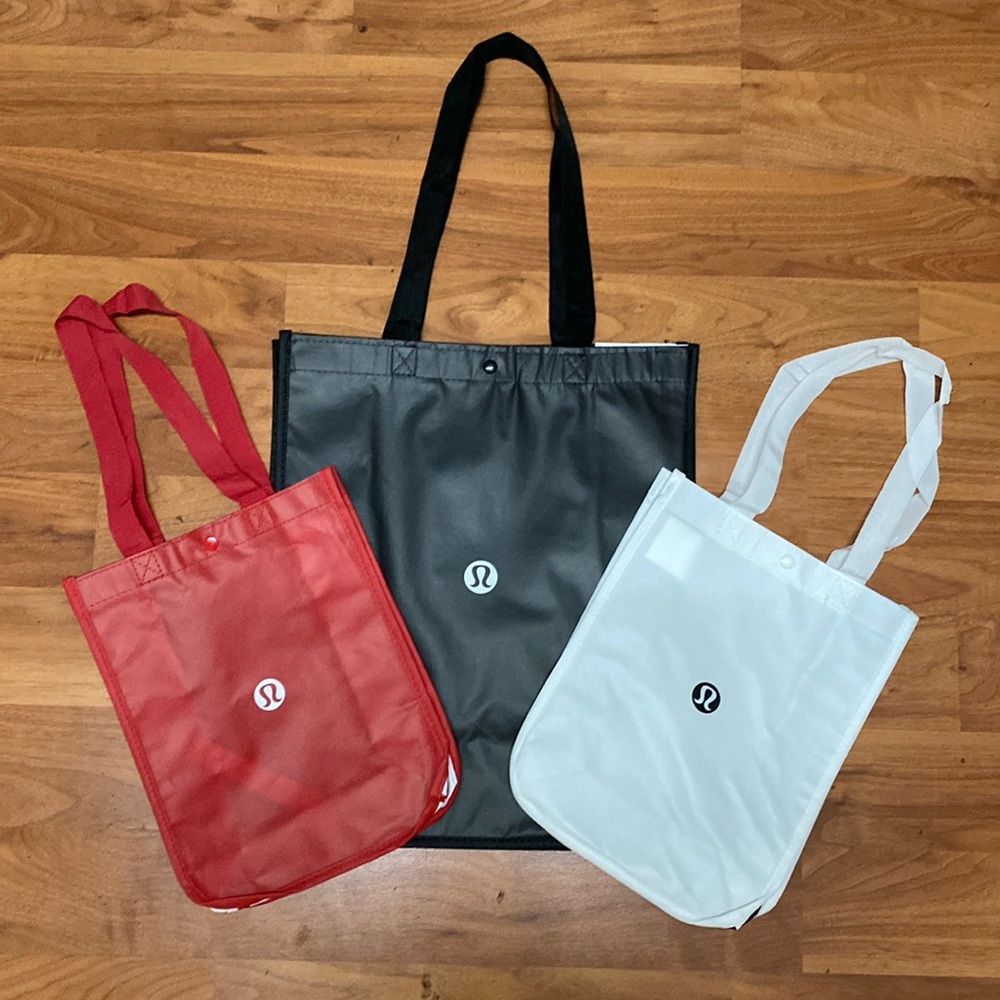❤️ Three Brand New Lululemon Tote Bags